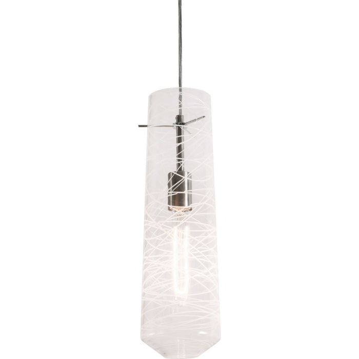 AFX Lighting SPP05MBSNCL 60W LED E26 Spun Pendant Light, 120V, Clear Finish
