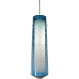 AFX Lighting SPP1000L30D1SNSB 10W LED E26 Spun Pendant Light, 120V, Steel Blue Glass Finish
