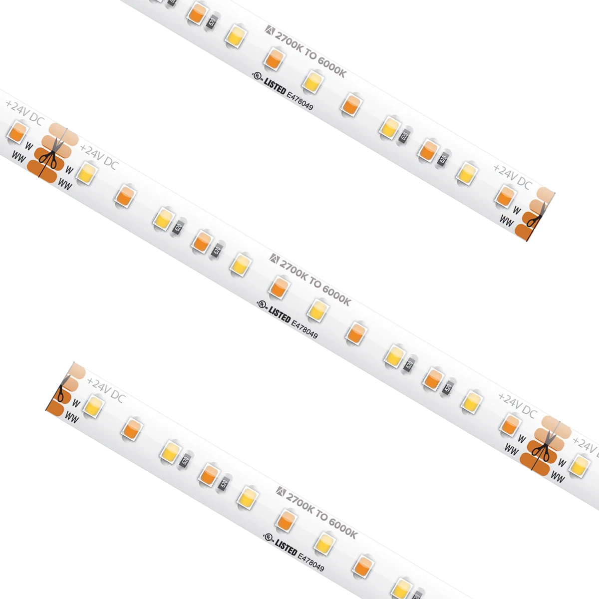 American Lighting SPTL-TW-CC Trulux Custom Cut Spec Grade CCT Tunable LED Tape Light - 510Lm/FT