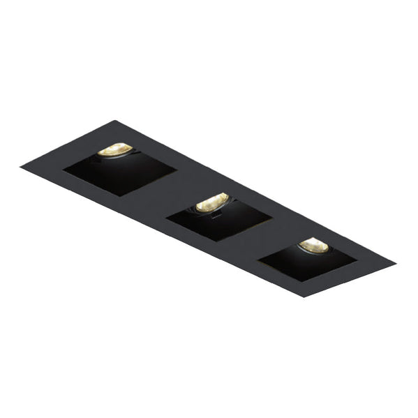 Visual Comfort Architectural EMT13SLF-B Element EMT 1x3 Multiples Spot Square Flangeless Trim - Black Finish