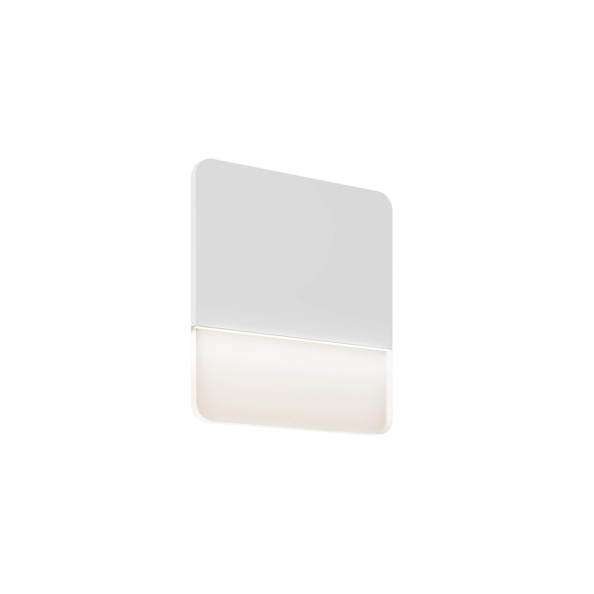 DALS Lighting SQS10-3K-WH 1 LED Square Ultra Slim Wall Sconce, 11 Inches Tall and 1.5 Inches Wide, Wattage 13W, Color Temperature 3000K, White Finish