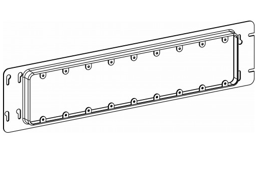 Orbit SR-9 Raised 3/4”, 9-Gang Switch Box Device Ring