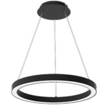 Westgate SRC-D36UD-MCTP-BK High-output Round Linear Chandelier, Up/down Light With Separate Controlls, Power And CCT Adjustable 80W/120W 65LM/W 30K/35K/40K Black Finish