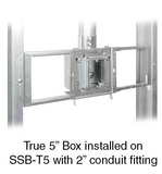 Orbit SSB-T5 Simple Support Bracket Fits 4”, 4-11/16” Or 5” Boxes, Expands From 15” To 25”