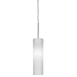AFX Lighting SSP1000L30D1SNWH Soho 4 Inch LED Pendant In Satin Nickel With White Glass