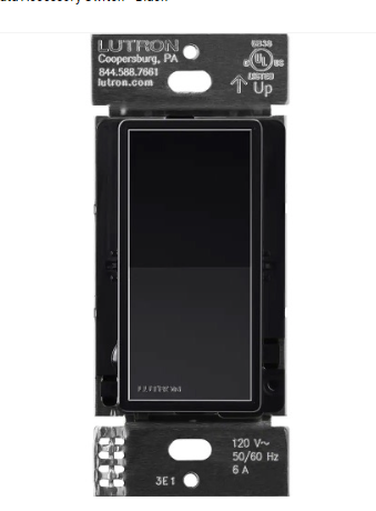 Lutron  ST-AS-BL Sunnata Accessory Switch - Black