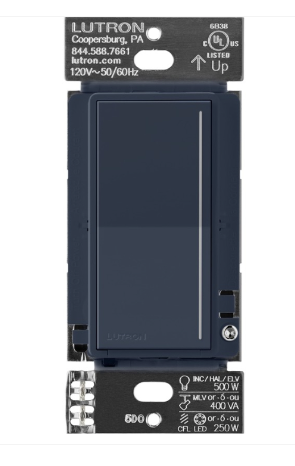 Lutron ST-RD-DE Sunnata Pro Led+ Touch Companion Dimmer - Deep Sea Finish