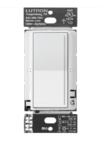 Lutron ST-RD-SW, Sunnata PRO LED+ Touch Companion Dimmer - Snow