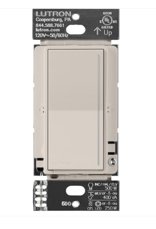 Lutron ST-RD-TP Sunnata Pro Led+ Touch Companion Dimmer - Taup Finish