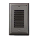 Core Lighting ST300-VL-BN 2.0W Indoor / Outdoor Steplight , Vertical Louver, Brushed Nickel Finish