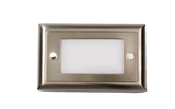 Core Lighting ST300-WW-LS-BN-UNV Indoor/Outdoor Step Light , 3000K,  Lensed ,120/277V, Brushed Nickel Finish