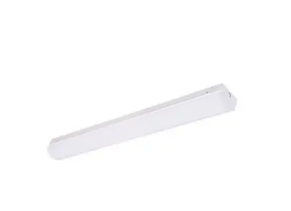 Cyber Tech Lighting ST4840L-LED/850-BK 4-ft 40W Covered LED Utility Light w/ Battery Backup, Dimmable, 4400 lm, 120V-277V, 5000K