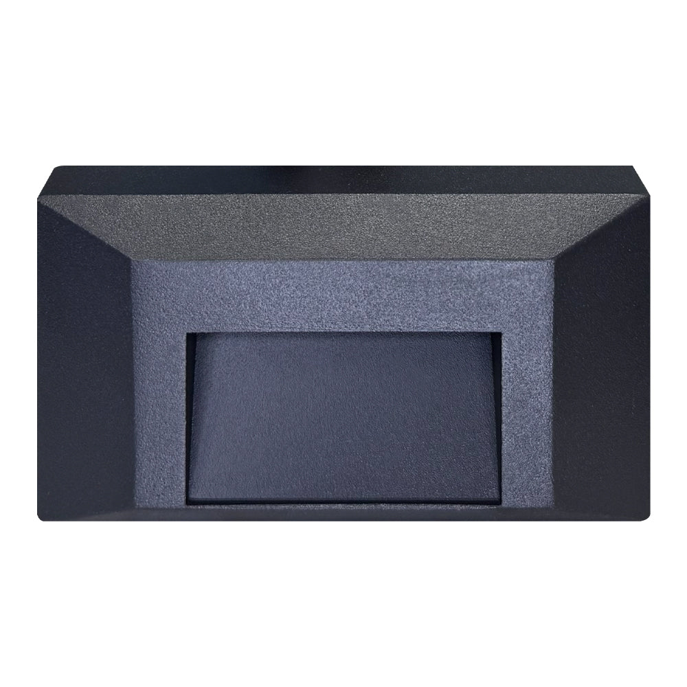 ABBA Lighting USA STA03-Bk 3CCT Heavy Duty Cast Integrated Aluminum Step/Deck Light - Color Temperature: 3CCT - Finish: Black