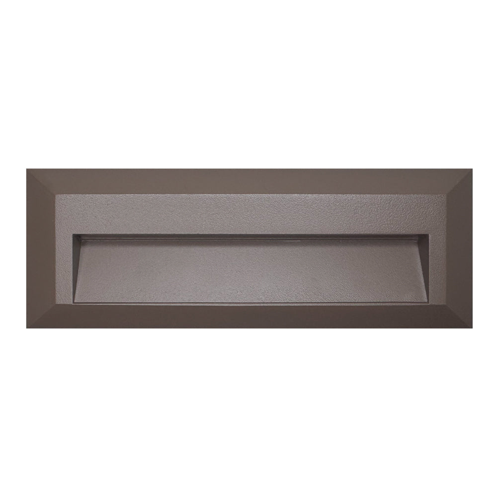 ABBA LIGHTING STA04-Br 3CCT Integrated Aluminum Step/ Deck Light - Color Temperature: 3CCT - Finish: Brown