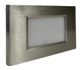 ABBA LIGHTING STA10-SS Heavy Duty Cast Aluminum Sleek Recessed Step/ Light, 3CCT, Stainless Steel Finish