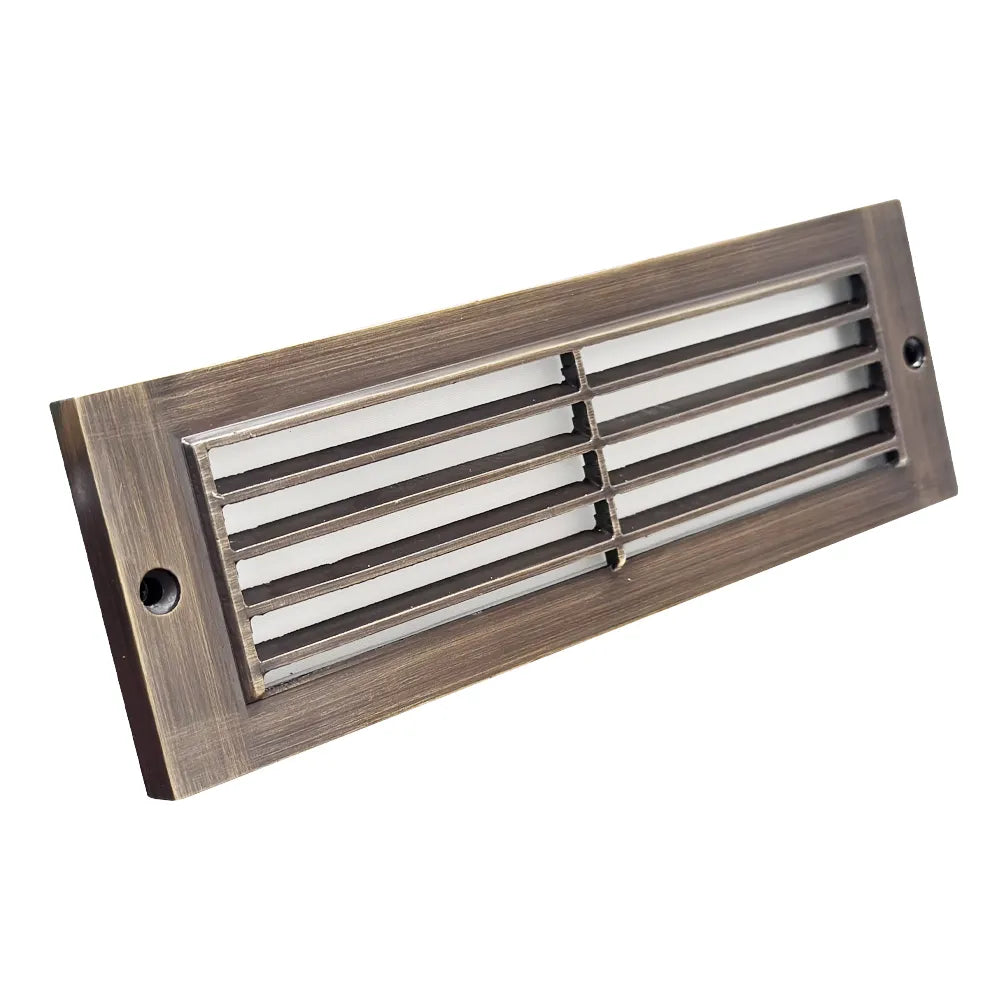 ABBA Lighting USA STB08-NB Heavy Duty Cast Brass Integrated Step Light - Finish: Natural Brass