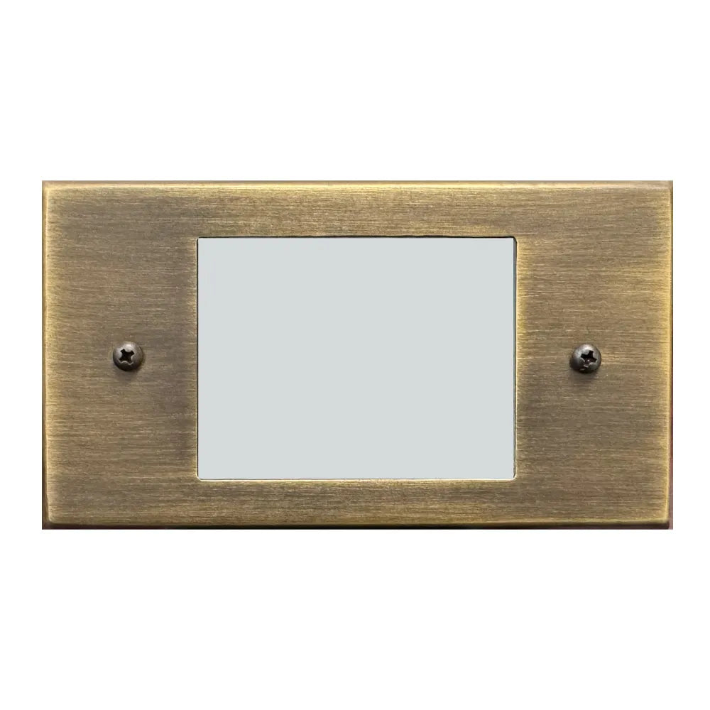ABBA Lighting USA STB11 Heavy Duty Cast Brass Integrated Step Light - Finish: Natural Brass