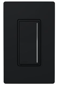 Lutron STCL-153M-BL 150W Dimmable LED/CFL or 600W Incandescent/Halogen Multi Location Touch LED Dimmer with On/Off Paddle Switch, Black