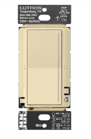 Lutron STCL-153MH-IV Sunnata Led+ Touch Dimmer - lvory Finish