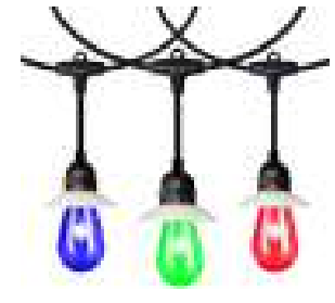 Westgate STG-2415-LANT-RGBIC-BT 24Ft 15-Lamp Lantern Design String Light RGB-IC Bluetooth App Controlled