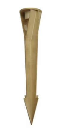 EnvisionLED STK-HD-1/2-BR 10" Brass Stake, Heavy Duty, Neutral Finish