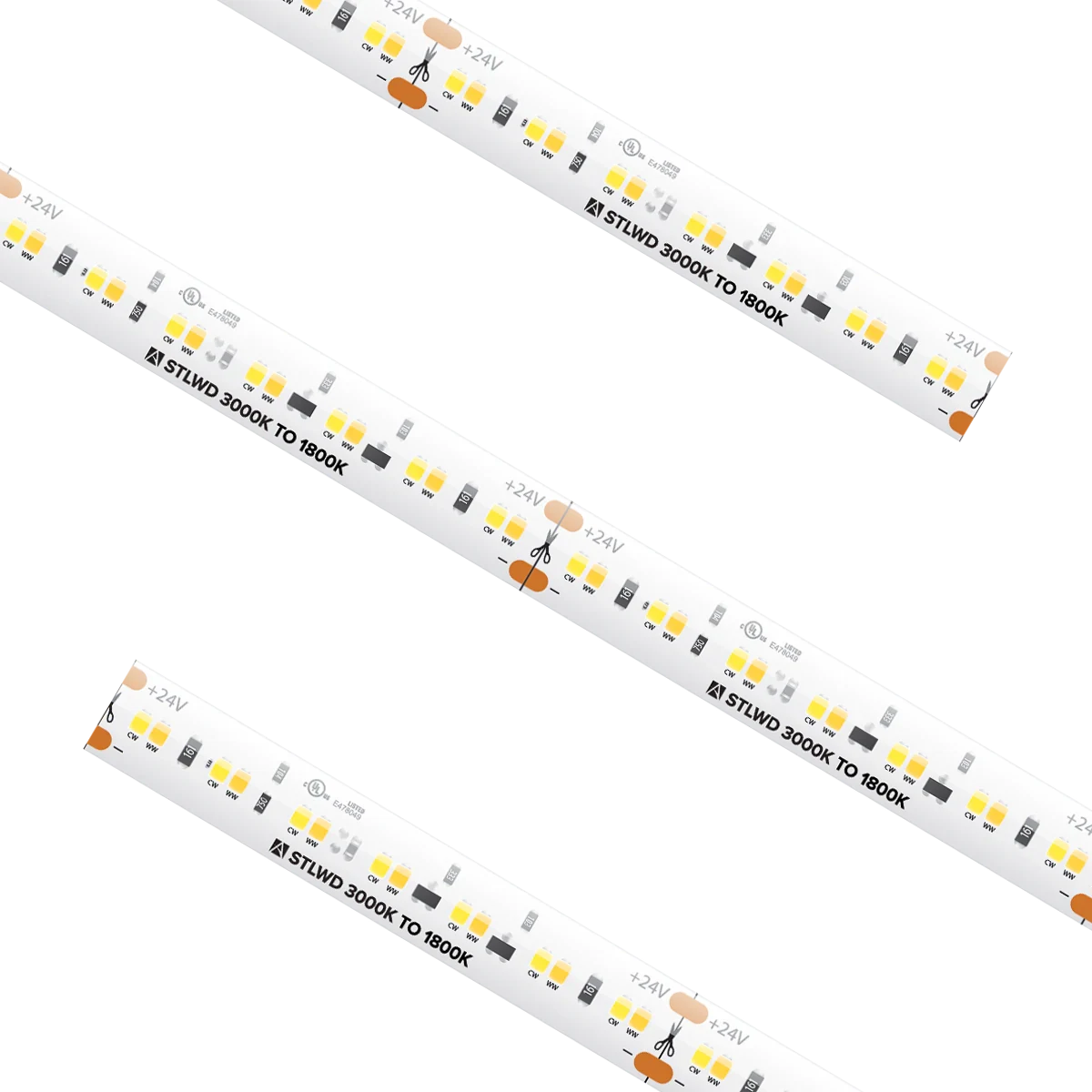 American Lighting STLWD-3018-16 Trulux Dim-To-Warm LED Tape Light - 16.4FT Reel - 1800K-3000K - 3W/FT - 262 Lumens/FT - 24V
