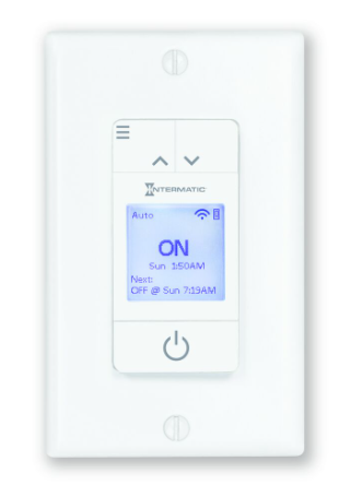 Intermatic STW700W Ascend® Smart 7-Day Programmable Wi-Fi Timer, 120 VAC, 15A, White