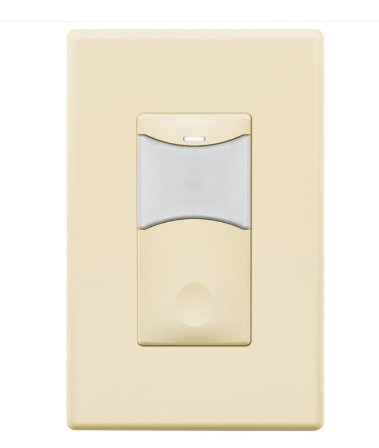 SensorWorx SWX-121-1-LA Wall Switch Sensor - Dual Tech - Auto On - Stand Alone - 12-24v - Light Almond
