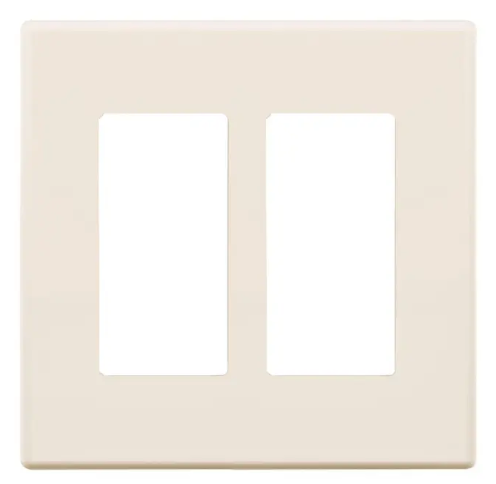 SensorWorx SWX-199-2P-IV Wall Plate, 2-Gang, Ivory Finish