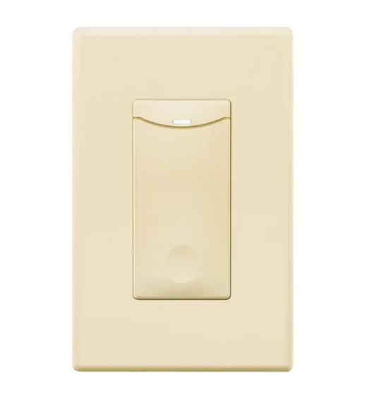 SensorWorx SWX-801-LA-HE Momentary Decorator Switch - Humid Environment - 5-24V - Light Almond