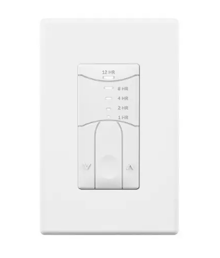 SensorWorx SWX-843-12H-WH-HE Interval Timer Switch, 1 / 2 / 4 / 8 / 12 Hour Increments, Humid Environment, Voltage 120-277V, White Finish