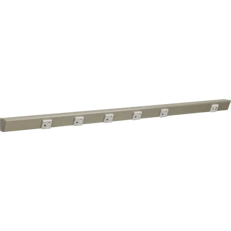 Task Lighting APTUR36-6GSN 36" Slim Angled Power Strip - Left Wire Entry - 5 Grey Receptacle - Right Side USB-A/C - 120V - Finish: Satin Nickel