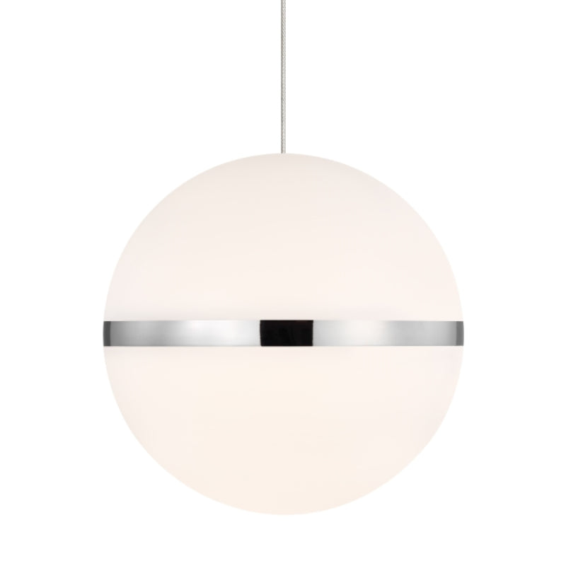 Visual Comfort Architectural 700MPHNES Modern 7" Mina Hanea 1-lt Monopoint Pendant Ceiling Light - 12V - Finish: Satin Nickel