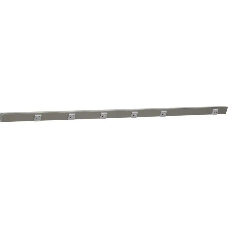 Task Lighting APTUR48-6GSN 48" Slim Angled Power Strip - Left Wire Entry - 5 Grey Receptacle - Right Side USB-A/C - 120V - Finish: Satin Nickel