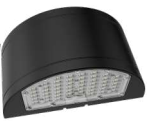 Westgate WHCX-24-40W-MCTP-BK WHCX LED Half Cylinder Wall Pack, Photocell, Selectable Wattage 24W, 32W, 40W, Multi-Color Temperature, Voltage 120-277V, Black