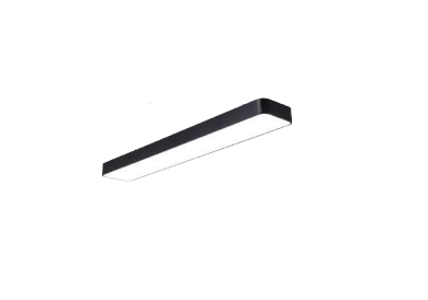 Westgate CCL-4FT-MCT5-DD-BK 4FT Modern Surface Ceiling Light, Dual Dim, Selectable Wattage 36W/48W/60W, Lumens 100LM/W, Multi-Color Temperature, Black Finish