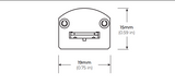 Core Lighting USB06-30K-SI-24V 5W 24V PREMIUM DIFFUSION LIGHT BAR - 3000K - 160LM - 24V - 2.5W - SILVER