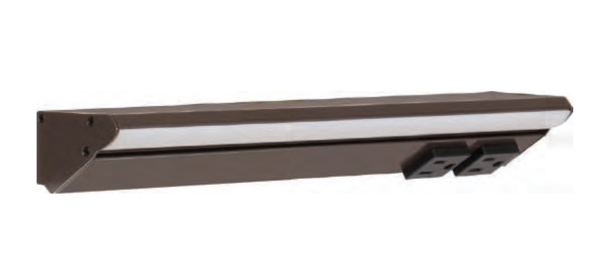 Task Lighting SAMP-LPS12HRM27 Product Sample 12-1/2" Lighted Power Strip RM Series with DC Jack attached, 2700K