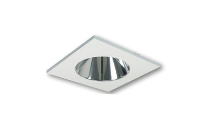 Nora Lighting NIO-4SNDCCDXCMPW/HL 4" Iolite Square Reflector with Round Aperture Trim - CCT: Comfort Dim - 28W - Reflector Finish: Specular Clear - Flange Finish: Matte Powder White