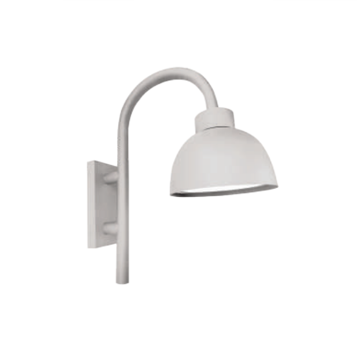 Westgate WLF-24-40W-MCTP-WH-WB 24W/32W/40W Wall-Mount Bell Arm Fixture with 12" Dome Light