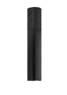 Visual Comfort Architectural ENCY2RC-L129274D-UNV-BA ENTRA 2" 12W Fixed Black Cylinder LED Pendant- Brushed Aluminum Reflector - CCT 2700K - Beam Spread: 40°
