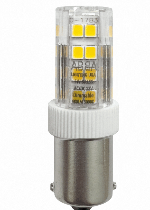 ABBA LIGHTING BA15S-5W 3K LED Replacement Bulb With Single Contact Bayonet Base - Lumens: 480lm