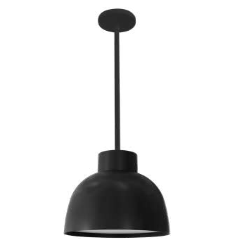 Westgate WLF-24-40W-MCTP-BK-SRK-218 12" Dome Light with Swivel Rod Kit & Dual Dimming