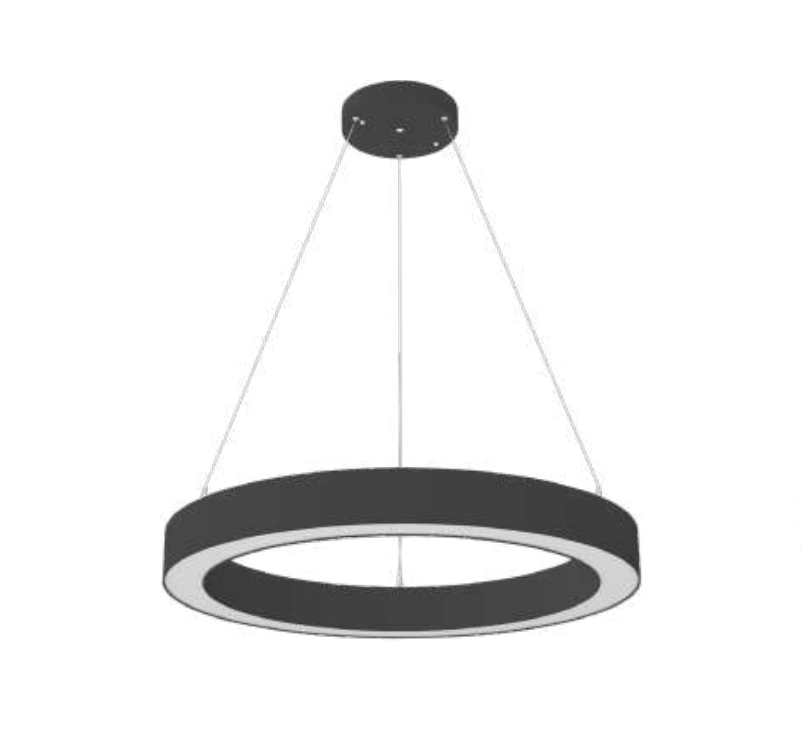 Westgate SCXCF-D48UD-MCTP4-BK 48" Full Circle Adjustable Chandelier with 10ft Cable - Black