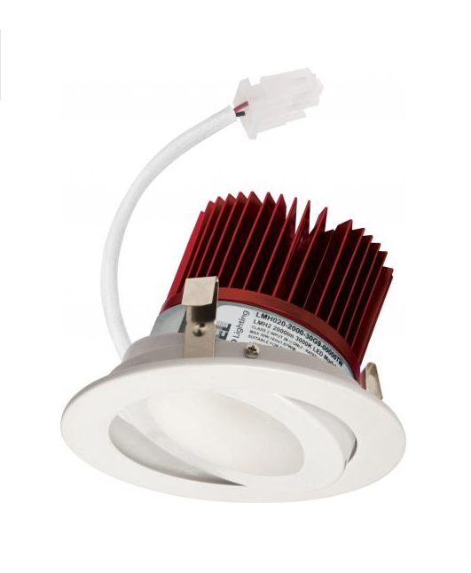 Elco Lighting E418C1627W2 Ceiling light with Adjustable Trim - 1600 Lumens - CCT: 2700K - Beam Angle: 60º - Finish: All White
