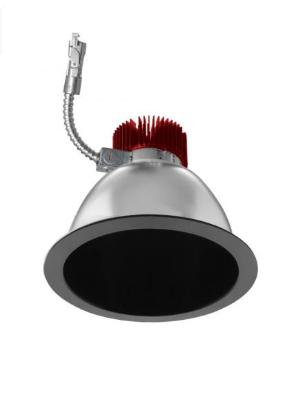 Elco Lighting E810L20SDB 8" Reflector LED Light Engine Trims - 2000 Lumens - CCT: 3000K - 1800K - Beam Angle: 60º - Finish: All Black