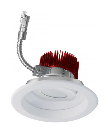 Elco Lighting E818L0827W2 8" Adjustable Recessed Ceiling Light - 850 Lumens - CCT: 2700K - Beam Angle: 60º - Finish: All White