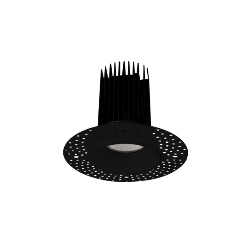 4″ LED Square Trimless Recessed Downlight 5CCT Selectable Black Finish 18W