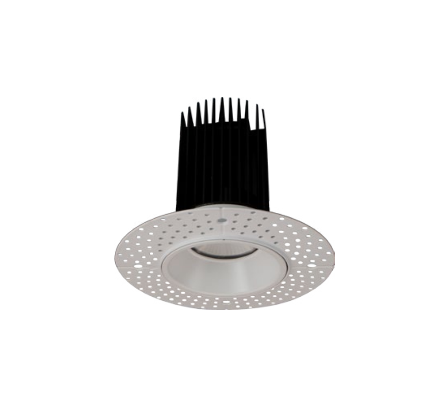 4″ LED Round Trimless Recessed Downlight 5CCT Selectable White Finish 18W