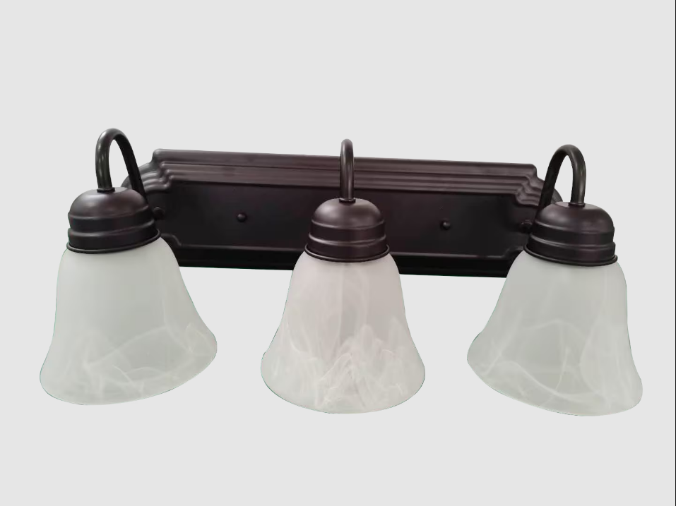 Eiko BRVLW-3A19-BZ Bulb Ready Vanity Leawood 3 Lamp A19 Bronze